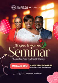 Purple Singles & Married Seminar A2 template