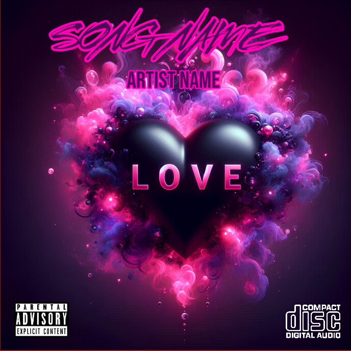 Copy of Purple Song Name Album Cover | PosterMyWall