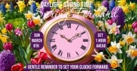 Purple Spring Forward Flyer Template Facebook Shared Image