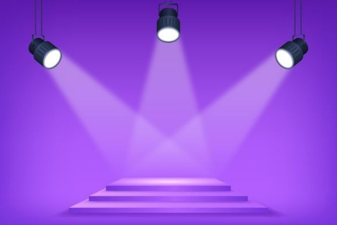 Purple Stage Performance Poster Template | PosterMyWall