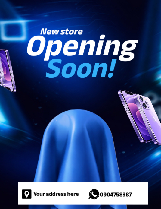 Store Introduction Flyer Purple Store Opening Flyer Template | PosterMyWall