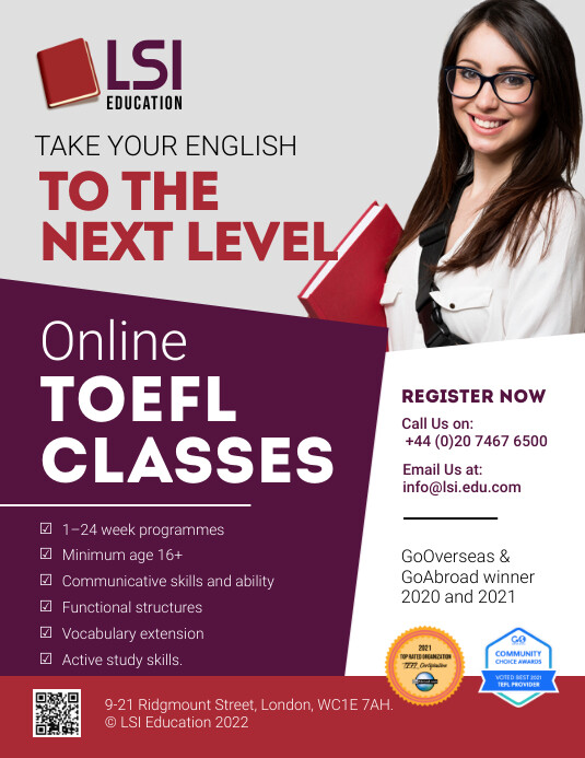 Copy Of Purple TOEFL Prep Flyer PosterMyWall Copy of purple toefl prep flyer postermywall