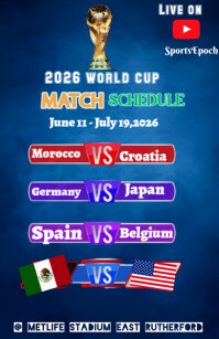 Purple Typographic 2026 Fifa World Cup Template  Tabloid