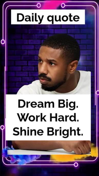Purple Typographic Daily Motivation Youtube Short template
