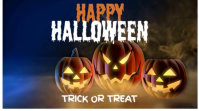 Purple Typographic Halloween  Digital Display (16:9) template