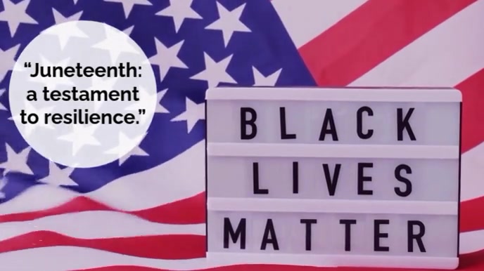 Purple Typographic Juneteenth Celebration Quotes  Digital Display (16:9) template