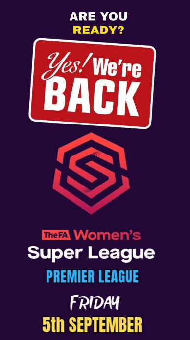 Purple Typographic This Is A Promotional Poster For The Fa Women's ...