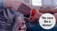 Purple Typographic World Blood Donor Day  Digital Display (16:9) template