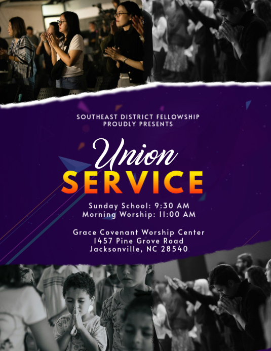Copy of Purple Union Service Flyer (us Letter) | PosterMyWall