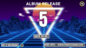 Purple Vintage 5 Days To Go Digital Display (16:9) template