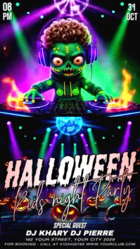 Purple Vintage Halloween Instagram Reel template