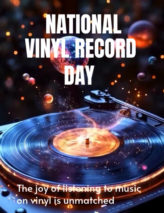 Purple Vintage National Vinyl Record Day Flyer (us Letter) Template ...