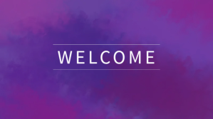 紫色 Welcome Slide Background Digital Display Template