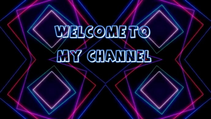 Purple Welcome To My Channel Digital Display Template | PosterMyWall