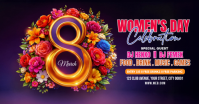 Purple Women's Day Celebration Facebook Shared Image template
