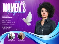 Purple Women Conference Presentation template