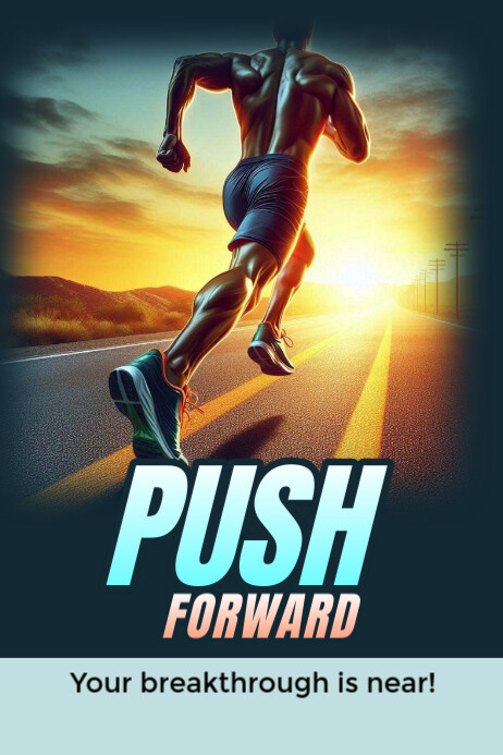 Push forward Poster template