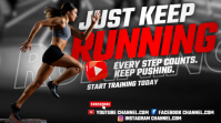 Push Forward: Just Keep Running YouTube-Miniaturansicht template