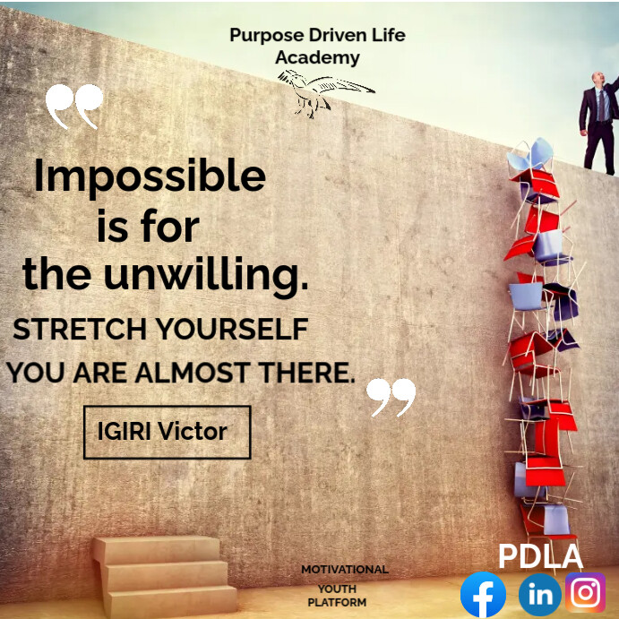 PUSH QUOTE/Don't Give Up Instagram Post template