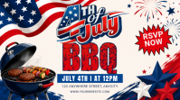 Putih Ceria 4th of July BBQ Pos Twitter template
