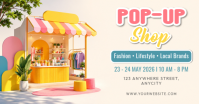 Putih Ceria Pop-Up Shop Event Gambar Bersama Facebook template