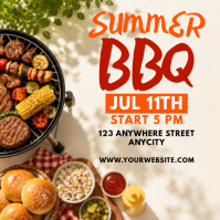 Putih Ceria Summer BBQ Pos Instagram template