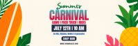Putih Ceria Summer Carnival Tajuk Twitter template