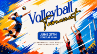 Putih Ceria Volleyball Tournament Pos Twitter template