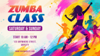 Putih Ceria Zumba Class Pos Twitter template