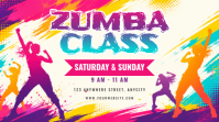 Putih Ceria Zumba Class Pos Twitter template