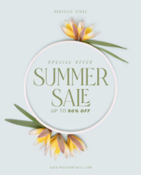 Bianco Summer Sale Instagram Portrait Template