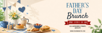 Putih Ilustratif Father's Day Brunch Tajuk Twitter Twitter-header template