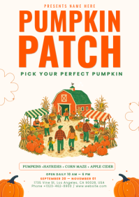 Wit Pumpkin Patch Event A4 Template