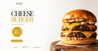 Blanco Double Cheese Burger Promotion Facebook Shared Image Template