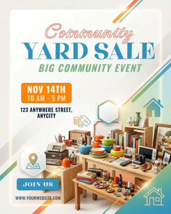 Community Yard Sale Template | PosterMyWall