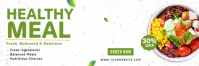 Blanc Healthy Meal Promotion Intestazione di Twitter Template