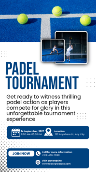 Putih Padel Tournament Instagram Story template