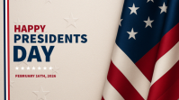 Putih Presidents Day Pos Twitter template