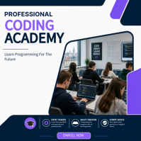 Putih Coding Academy Pos Instagram Template
