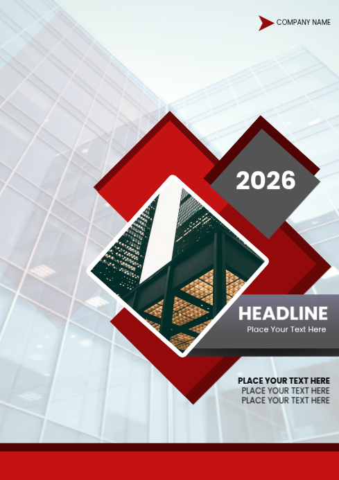 White Corporate Presentation A4 Template | PosterMyWall