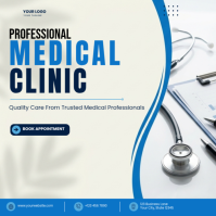 Putih Profesional Medical Clinic Pos Instagram Instagram-opslag template