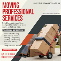 Blanc Moving Services Instagram-opslag Template