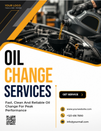 Blanco Oil Change Services Flyer Template