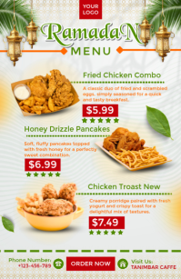 Putih Ramadan Menu Tabloid Tabloïd template