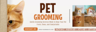 Bianco Pet Grooming Services Nagłówek na Twittera Template