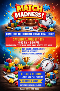 Puzzle Challenge Event Poster Template