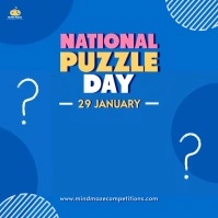 Puzzle Day Post Square (1:1) template