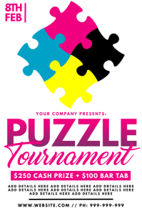 70 Puzzle Customizable Design Templates Postermywall Poster Design Puzzle 2022