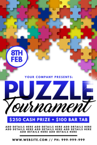 70 Puzzle Customizable Design Templates Postermywall Poster Design Puzzle 2022