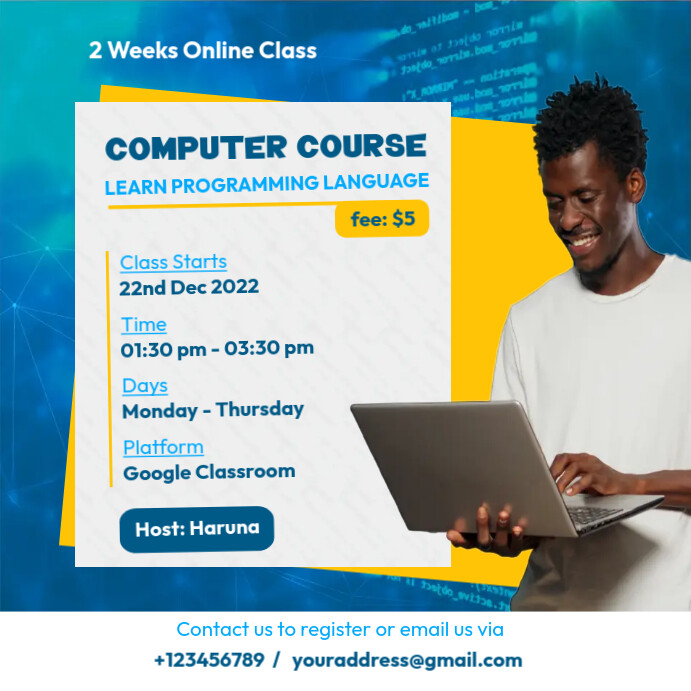 Computer Training Flyer Template | PosterMyWall